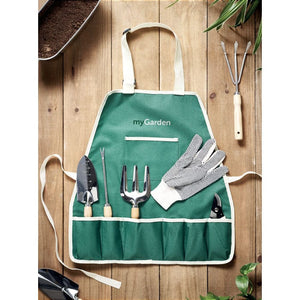 Set attrezzi da giardino verde - personalizzabile con logo