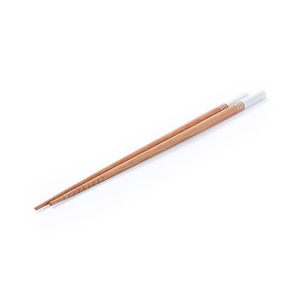 Set Bacchette Nesty bianco - personalizzabile con logo