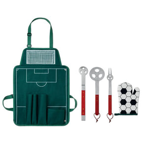 Set barbecue calcio verde - personalizzabile con logo