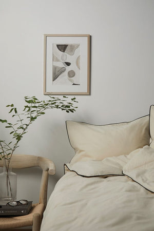 Set biancheria 4 pezzi VINGA Marston in cotone organico OCS - personalizzabile con logo