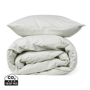 Set biancheria da letto VINGA Montgomery in cotone premium verde - personalizzabile con logo