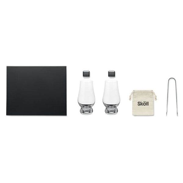 Set bicchieri da whisky Trasparente - personalizzabile con logo