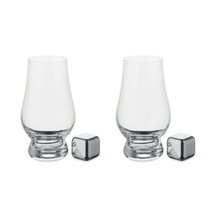Set bicchieri da whisky Trasparente - personalizzabile con logo