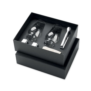Set bicchieri da whisky Trasparente - personalizzabile con logo