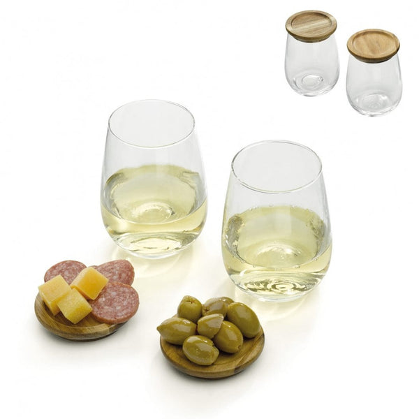 Set bicchieri tapas grigio scuro - personalizzabile con logo