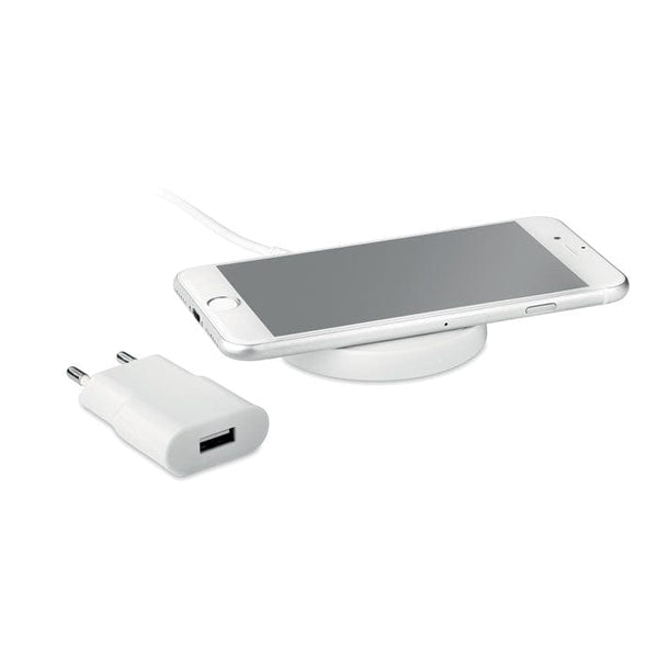 Set Caricatore wireless bianco - personalizzabile con logo