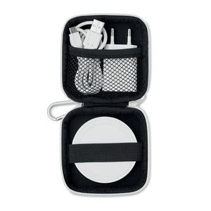 Set Caricatore wireless bianco - personalizzabile con logo