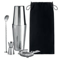 Set cocktail 750ml color argento - personalizzabile con logo