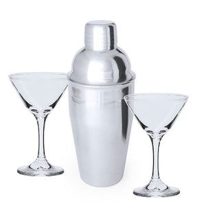 Set Cocktail Cefiro color argento - personalizzabile con logo