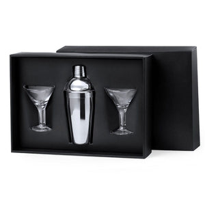 Set Cocktail Cefiro color argento - personalizzabile con logo