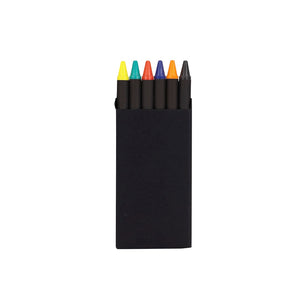 Set Colori Cera Veseli nero - personalizzabile con logo