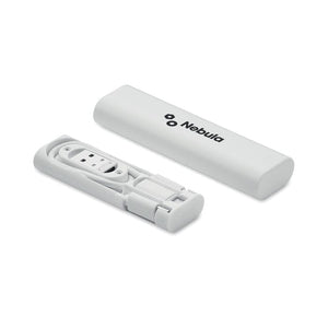 Set connettori per cavi 9 in 1 Bianco - personalizzabile con logo