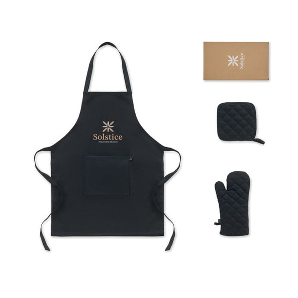 Set cucina in cotone riciclato - personalizzabile con logo