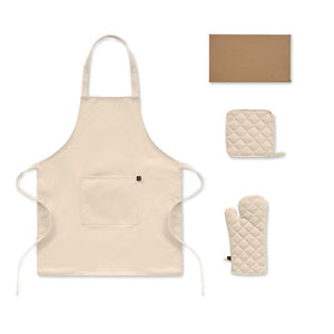 Set cucina in cotone riciclato - personalizzabile con logo