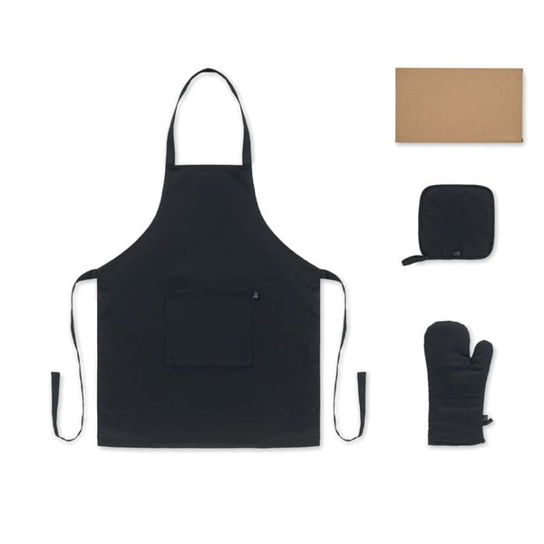 Set cucina in cotone riciclato - personalizzabile con logo