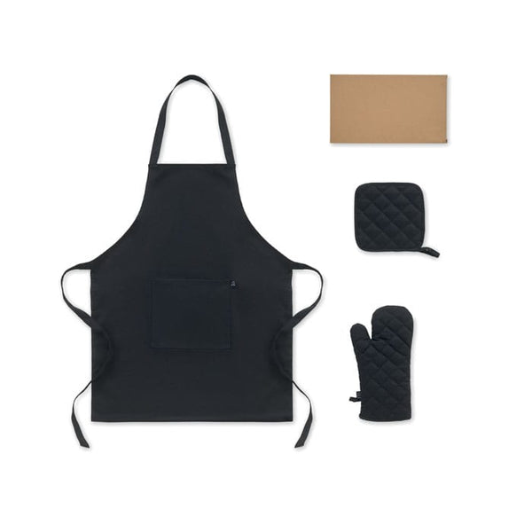 Set cucina in cotone riciclato - personalizzabile con logo