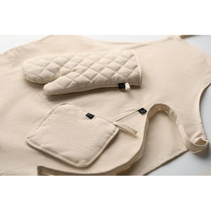 Set cucina in cotone riciclato - personalizzabile con logo