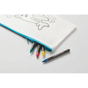 set da colorare con 4 pastelli - personalizzabile con logo
