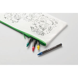 set da colorare con 4 pastelli - personalizzabile con logo