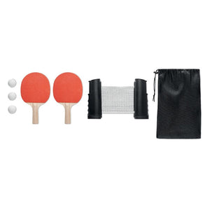 Set da ping-pong Nero - personalizzabile con logo