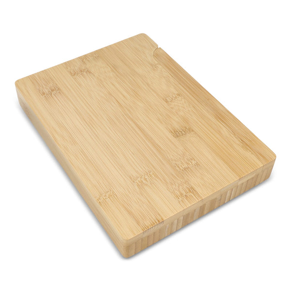 Set da portata per formaggio e vino in bambù da 4 pezzi natural - personalizzabile con logo