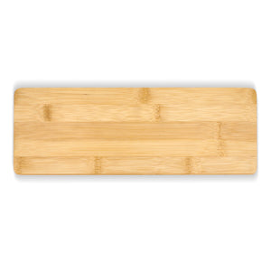 Set da portata per formaggio in bambù da 3 pezzi natural - personalizzabile con logo