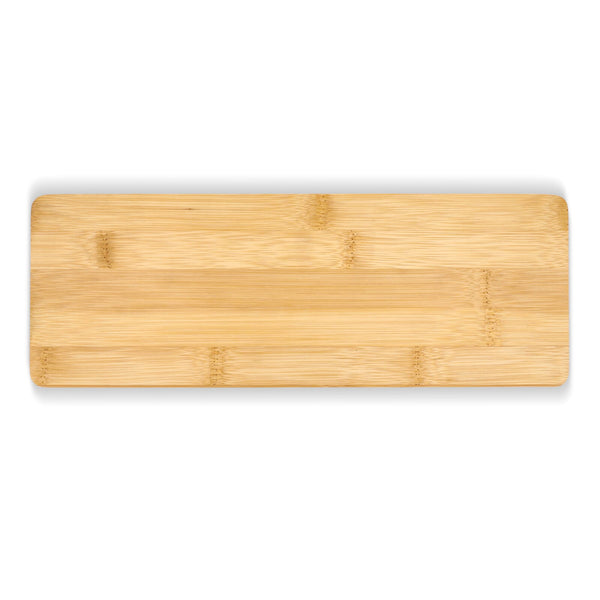Set da portata per formaggio in bambù da 3 pezzi natural - personalizzabile con logo