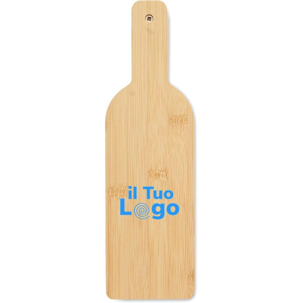 Set da vino forma di bottiglia Beige - personalizzabile con logo