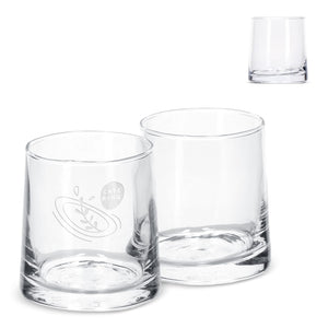 Set di 2 bicchieri InSideOut Elin Trasparente - personalizzabile con logo