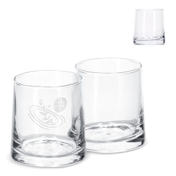 Set di 2 bicchieri InSideOut Elin Trasparente - personalizzabile con logo