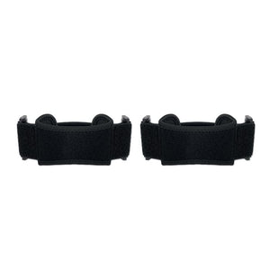 Set di 2 ginocchiere sportive Nero - personalizzabile con logo