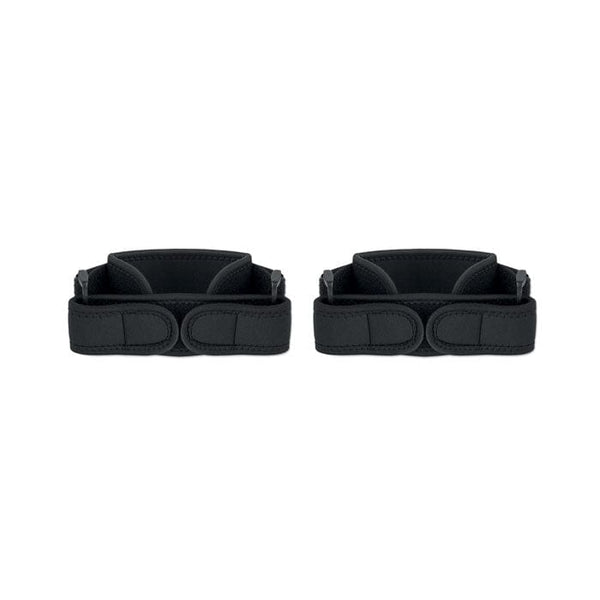 Set di 2 ginocchiere sportive Nero - personalizzabile con logo