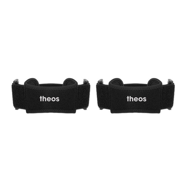 Set di 2 ginocchiere sportive Nero - personalizzabile con logo