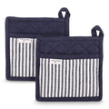 Set di 2 guanti da forno Lord Nelson Victory blu navy / Bianco - personalizzabile con logo