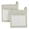Set di 2 guanti da forno Lord Nelson Victory verde / Bianco - personalizzabile con logo