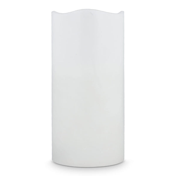 Set di 3 candele in cera LED Koselys (alimentate a batteria) Avorio - personalizzabile con logo