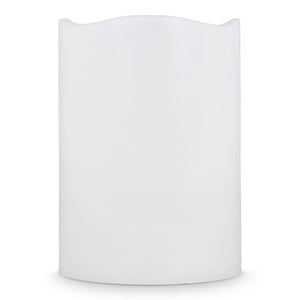 Set di 3 candele in cera LED Koselys (alimentate a batteria) Avorio - personalizzabile con logo