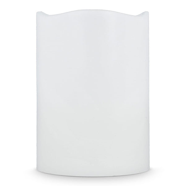 Set di 3 candele in cera LED Koselys (alimentate a batteria) Avorio - personalizzabile con logo