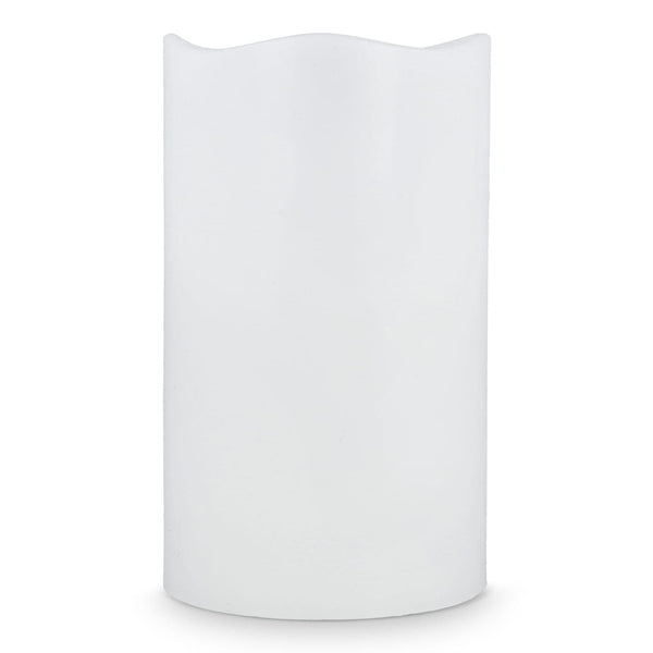 Set di 3 candele in cera LED Koselys (alimentate a batteria) Avorio - personalizzabile con logo