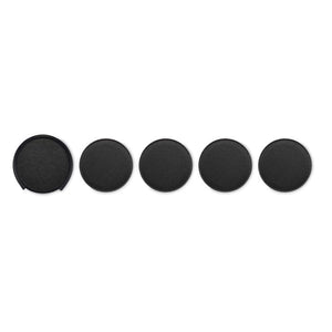 Set di 4 sottobicchieri in PU Nero - personalizzabile con logo