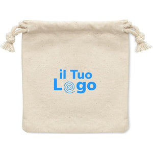 Set di 6 sottobicchieri di bamboo beige - personalizzabile con logo