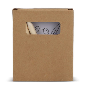 Set di 8 pezzi da colorare in scatola kraft natural - personalizzabile con logo