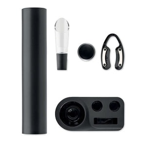 Set di apribottiglie elettrici Nero - personalizzabile con logo