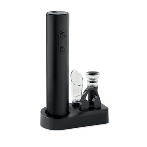 Set di apribottiglie elettrici Nero - personalizzabile con logo