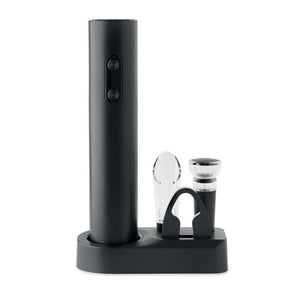 Set di apribottiglie elettrici Nero - personalizzabile con logo