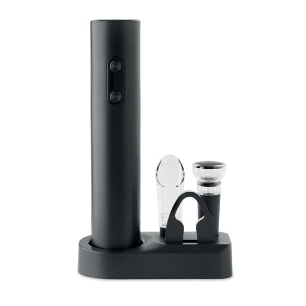 Set di apribottiglie elettrici Nero - personalizzabile con logo