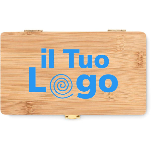 Set di attrezzi da 21 pz beige - personalizzabile con logo