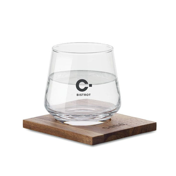 Set di bicchieri da whisky Trasparente - personalizzabile con logo