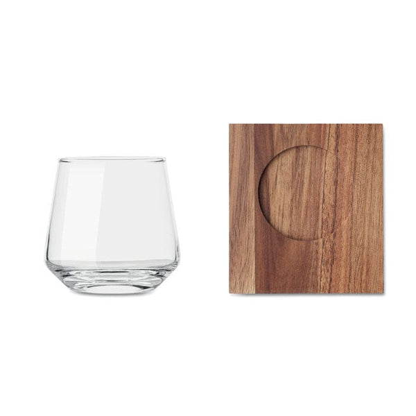 Set di bicchieri da whisky Trasparente - personalizzabile con logo