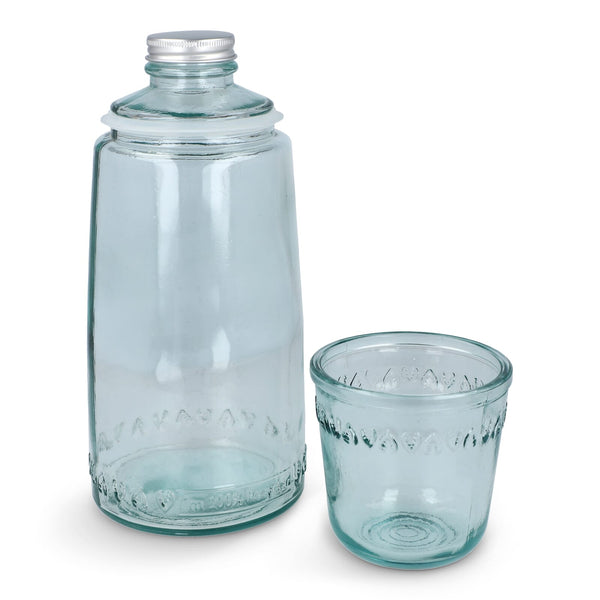 Set di bicchieri in vetro riciclato InSideOut ReuuZ 1L Trasparente - personalizzabile con logo
